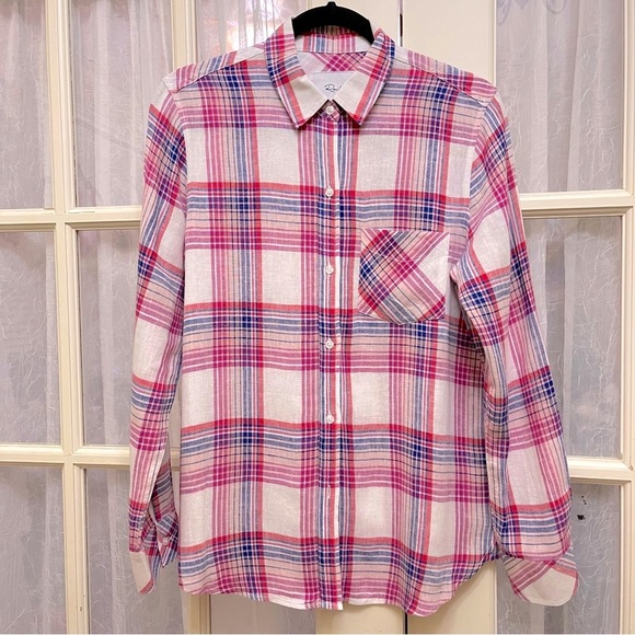 NWOT RAILS Charli Plaid Long Sleeve Shirt Size S - Picture 3 of 12